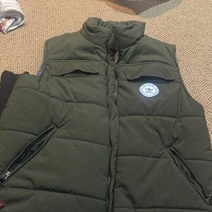 Adidas Dark Green Quilted Vest